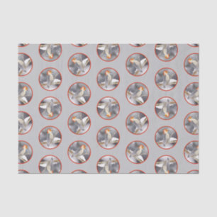 Papel De Seda Pintura de pájaro de madera roja