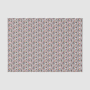 Papel De Seda Pintura de pájaro de madera roja