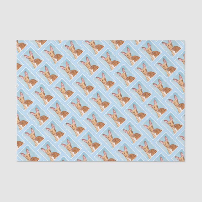 Papel De Seda Pintura de paro del faraón - Arte de perro origina (Anverso)