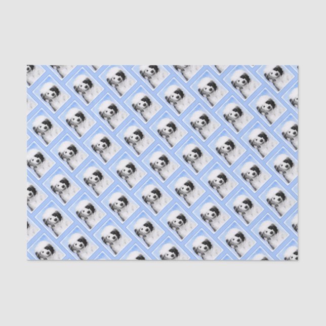 Papel De Seda Pintura de perro de agua portuguesa - Arte origina (Anverso)