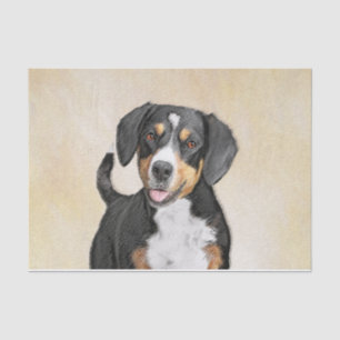 Papel De Seda Pintura de perro de la montaña Entlebucher - Arte 