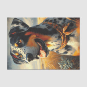 Papel De Seda Pintura de perro de leopardo de Catahoula