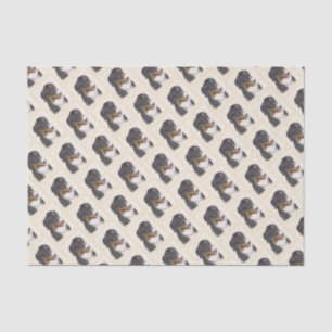 Papel De Seda Pintura de perro de montaña de Bernese - Arte de p