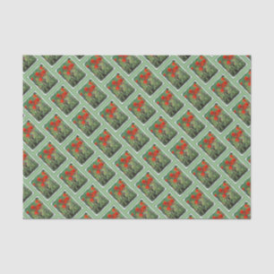 Papel De Seda Pintura de pincel indio - Arte de flores original