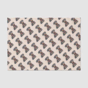 Papel De Seda Pintura de Pinscher original de arte animal