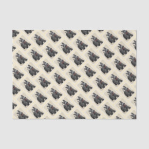 Papel De Seda Pintura de Terrier del escocés - arte original