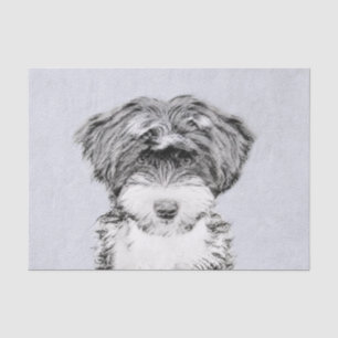 Papel De Seda Pintura de territorio tibetano - Arte de perro ori