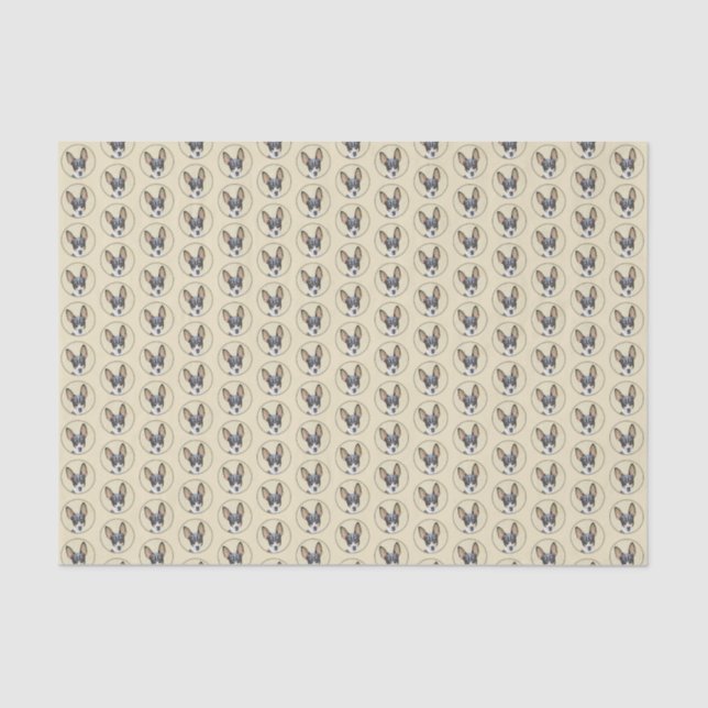 Papel De Seda Pintura de Toy Fox Terrier - Arte de Perro Origina (Anverso)