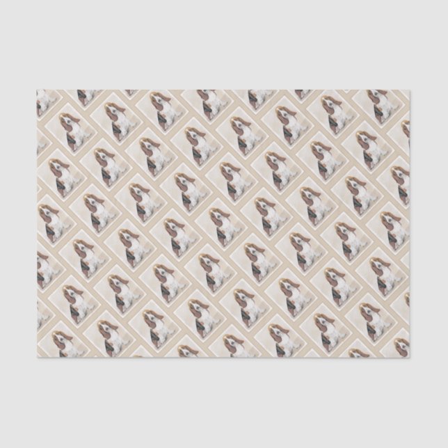 Papel De Seda Pintura de tronco - Arte de perro original curado (Anverso)