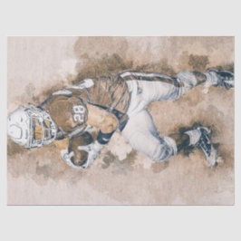 Papel De Seda Pintura del jugador de fútbol