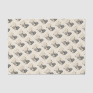 Papel De Seda Pintura Doberman Pinscher - Original Dog Art