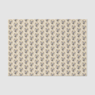Papel De Seda Pintura en miniatura de Pinscher Cute arte origina