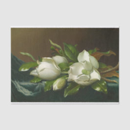 Papel De Seda Pintura floral de Heade Magnolias