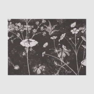 Papel De Seda Pintura floral oscura