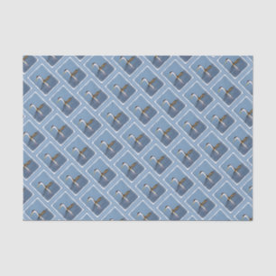Papel De Seda Pintura gris de Clark - Arte de pájaro original