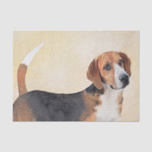 Papel De Seda Pintura Harrier - Arte Perro Original Cuto