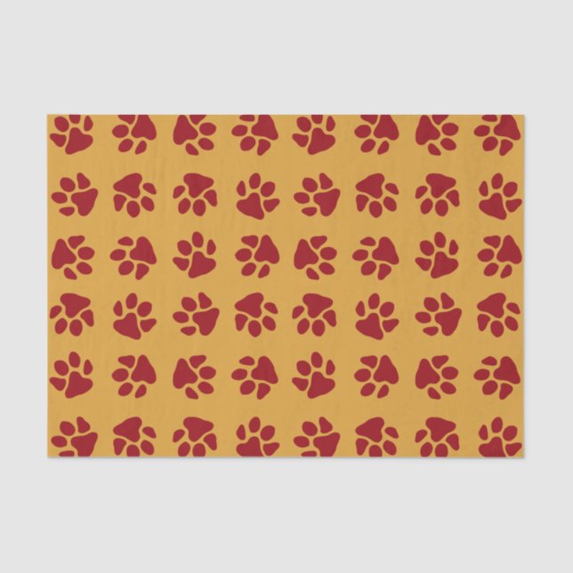 Papel De Seda Pintura impresiones rojas (Anverso)