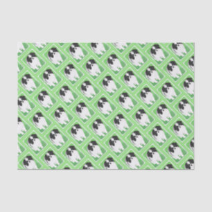Papel De Seda Pintura japonesa de cachorro con chin - Arte origi