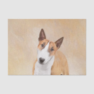 Papel De Seda Pintura Miniatura de Bull Terrier - Cute Original 