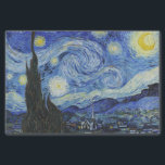 Papel De Seda Pintura nocturna Van Gogh Starry<br><div class="desc">Vincent Van Gogh (30 de marzo de 1853 a 29 de julio de 1890) fue un influyente pintor holandés posimpresionista.  Este cuadro es Noche estrellada.</div>