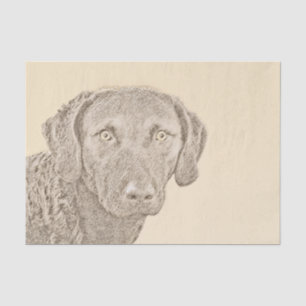 Papel De Seda Pintura original de perro de Chesapeake Bay