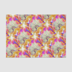 Papel De Seda Pintura orquídea abstracta románica