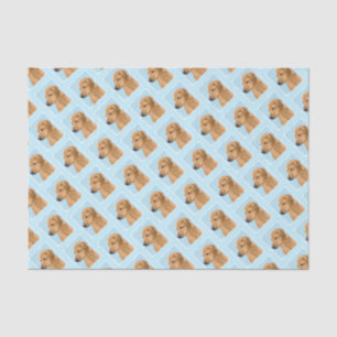 Papel De Seda Pintura Ridgeback Rhodesiana - Arte Perro Original