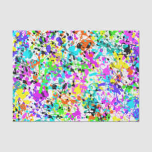 Papel De Seda Pintura Salpicada