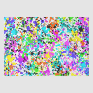 Papel De Seda Pintura Salpicada