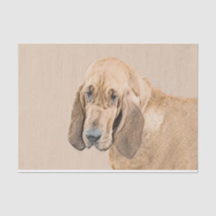 Papel De Seda Pintura Sangrienta - Arte Perro Original.