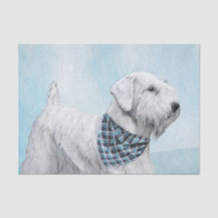 Papel De Seda Pintura Sealyham Terrier - Arte Perro Original.