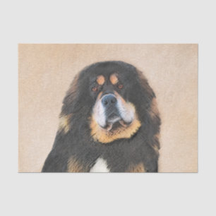 Papel De Seda Pintura tibetana de escaramuzas - Arte de perros o