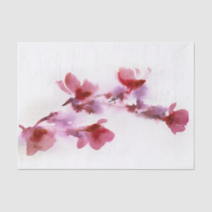 Papel De Seda Pinturas florales abstractas 3 de la acuarela