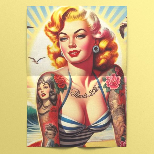 Papel De Seda Pinza bikini retro tatuada (Subido por el creador)
