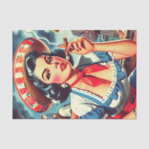 Papel De Seda Pinza cubana vintage