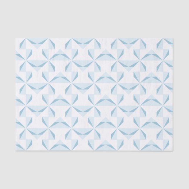 Papel De Seda Pinzas azules de cielo (Anverso)