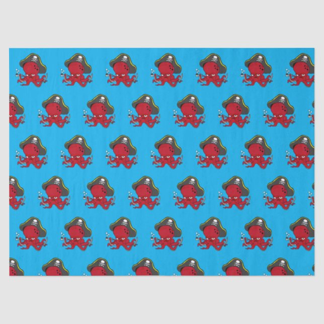 Papel De Seda Pirata del pulpo (Anverso)