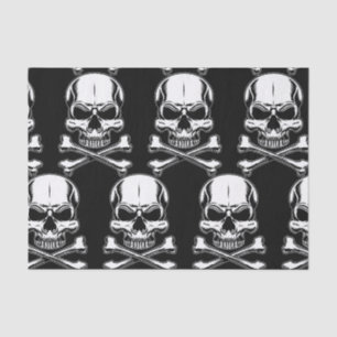 Papel De Seda Pirate Fiesta Skull