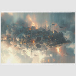 Papel De Seda Pirates Skull Ship Flies Decoupage