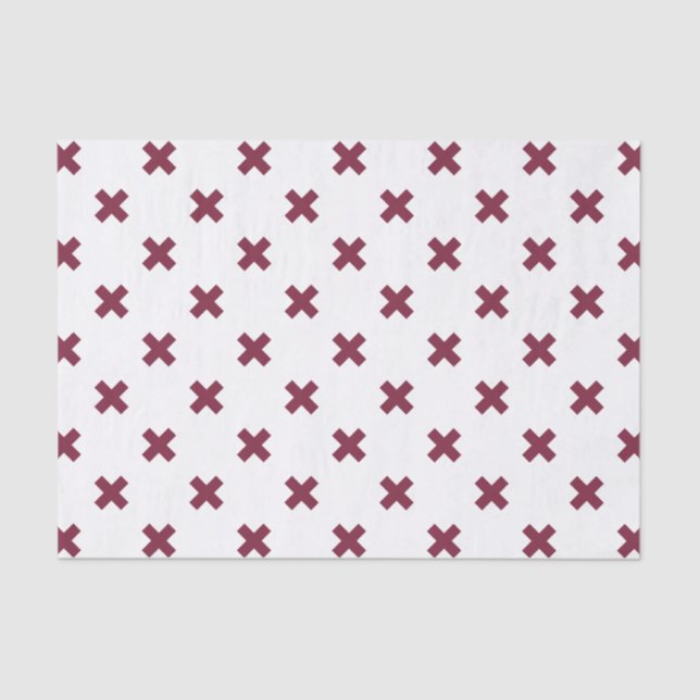 Papel De Seda Pisos cruzados de moras sobre blanco (Anverso)