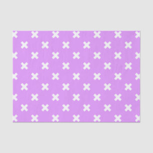 Papel De Seda Pisos de cruz blanca sobre lilac
