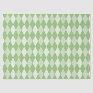 Papel De Seda Pistachio Verde Argyle Verde pálido Diamante peque