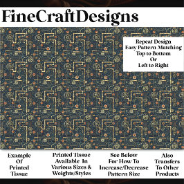 Papel De Seda Pistas y engranajes de vapor, rojo y oro, desconex