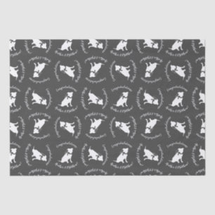 Papel De Seda Pit Bulldog Baby Shower Género Neutral Pitbull