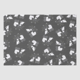 Papel De Seda Pit Bulldog Baby Shower Género Neutral Pitbull