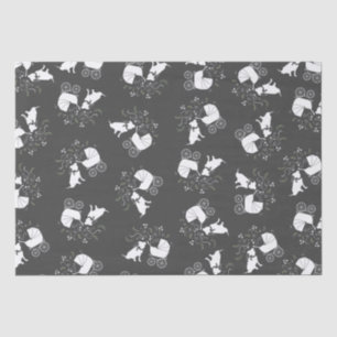 Papel De Seda Pit Bulldog Baby Shower Género Neutral Pitbull