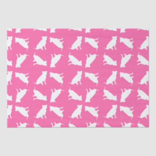 Papel De Seda Pitbull, Chica rosado de Baby Shower Bulldog Pit