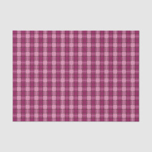 Papel De Seda Pixel Plaid_Magenta-Black