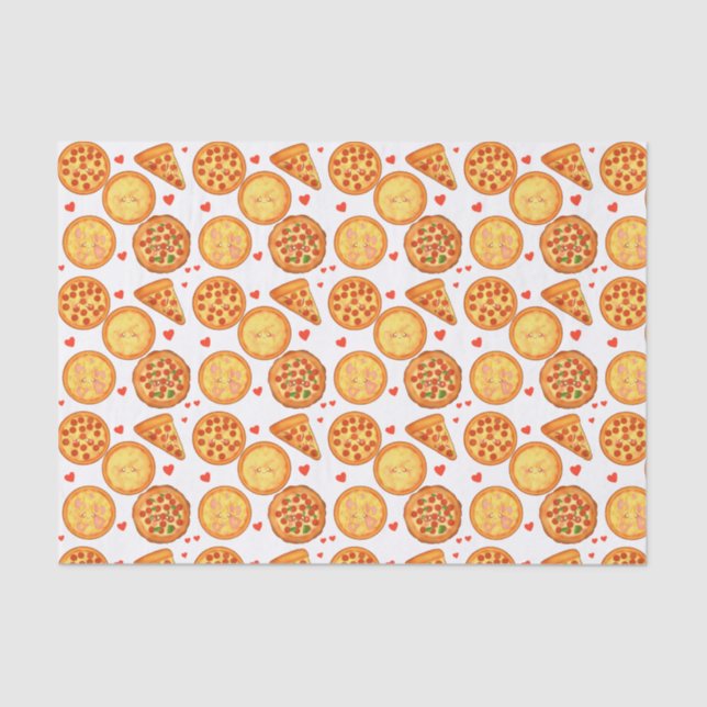 Papel De Seda Pizza Peperroni, Queso Y Margherita (Anverso)