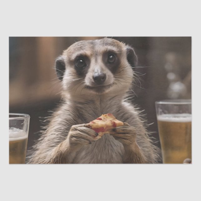 Papel De Seda "Pizza y pinturas: Una escapada perfecta para toma (Anverso)